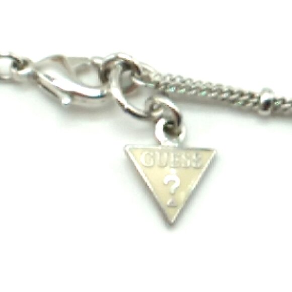 GUESS Bear Pendant Necklace | Stainless Gold Overlay Bear with Pave Crystals - Picture 7 of 16